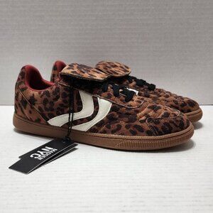 New Madden NYC Fold Over Leopard Print Sneakers - Size 8